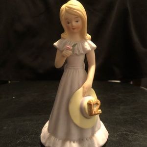 Vintage Age 12 Enesco Growing Up Girls - Blonde figurines